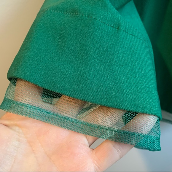 NWT MUXXN 1950's Retro Swing Midi Dress Green Size 8 - Picture 8 of 12